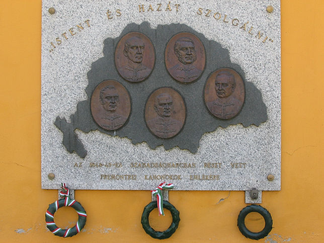 Csorna, Denkmal fr die prmontrischen Kanoniker