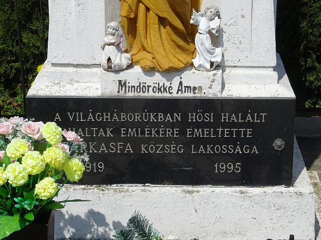 Farkasfa, Kriegerdenkmal