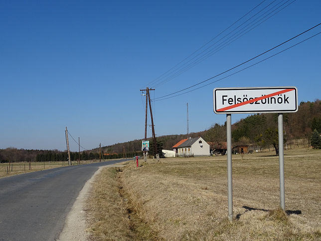 Felsőszlnk, Ortstafel-Ende
