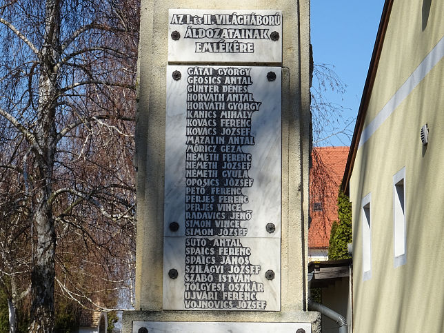 K�rmend-Horv�tn�dalja, Kriegerdenkmal