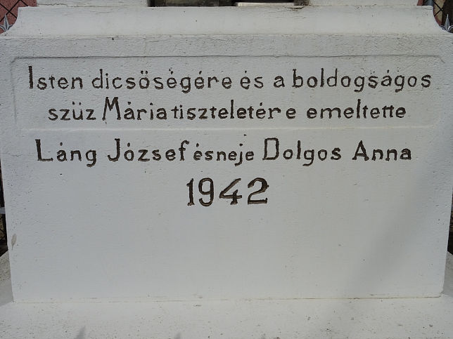 Magyarlak, Steinkreuz Jzsef Lng