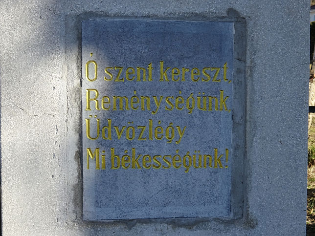 M�ria�jfalu, Steinkreuz und Bildstock