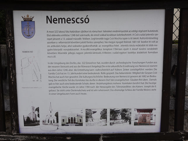 Nemescs, Infotafel