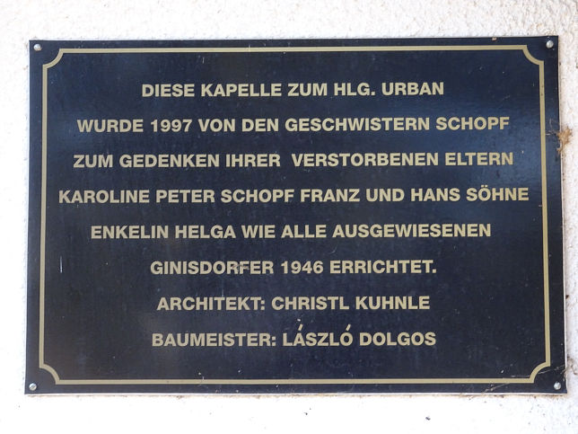 Nemesmedves, Urban-Kapelle