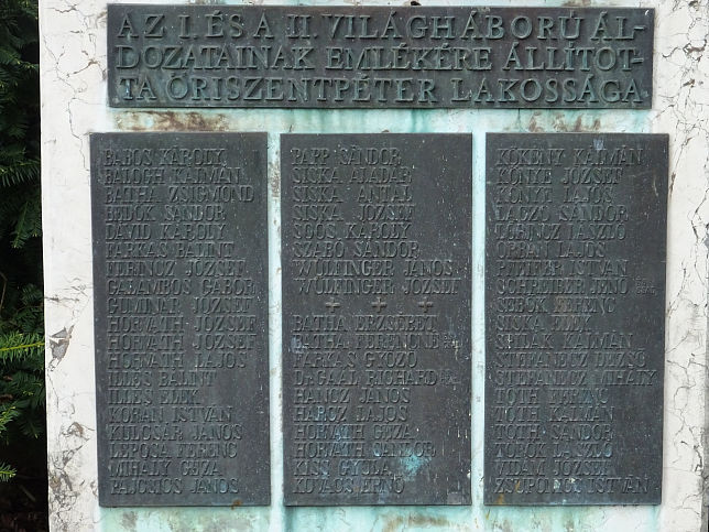 �riszentp�ter, Kriegerdenkmal