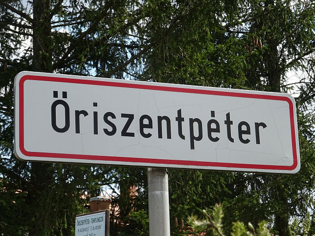 �riszentp�ter, Ortstafel