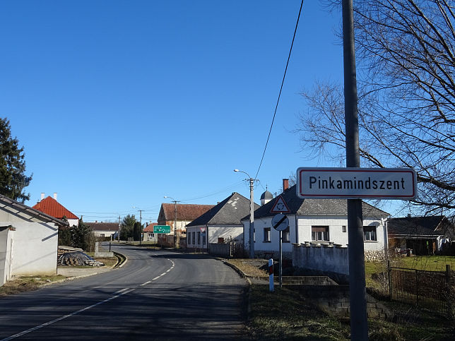 Pinkamindszent, Ortstafel