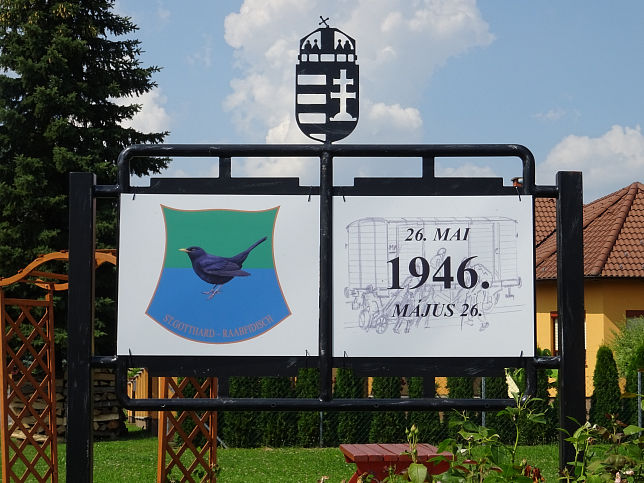 R�baf�zes, Gedenktafel 26. Mai 1946