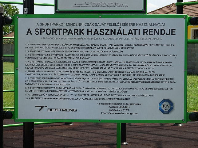 Rajka, Fitness-Anlage