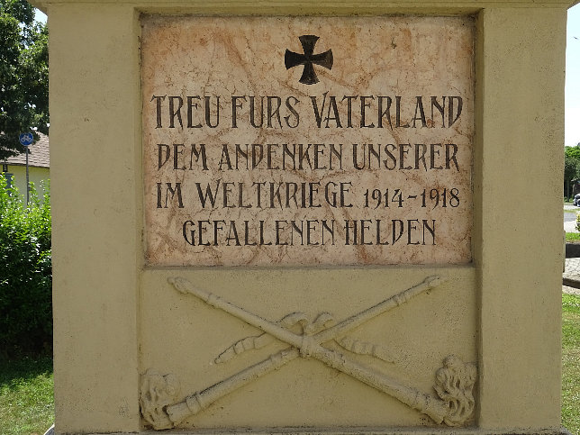 Rajka, Kriegerdenkmal 1. WK.
