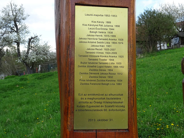 Szalaf�, Vertriebenendenkmal