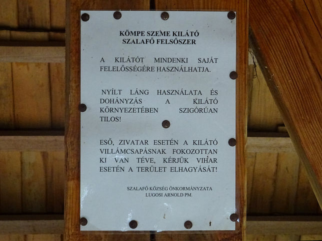 Szalaf�, Aussichtsturm