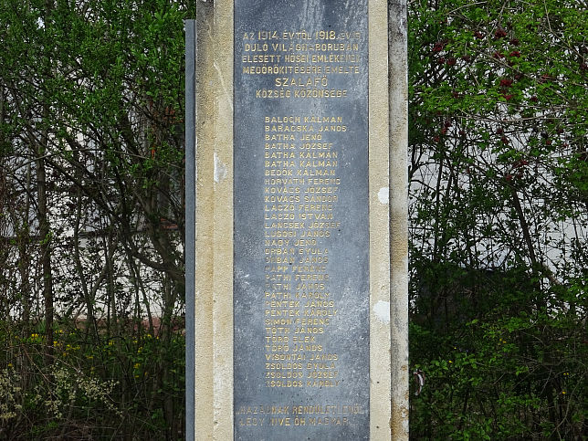 Szalaf�, Kriegerdenkmal