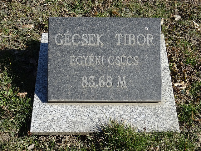 Szentgotthrd, Gedenktafel Gcsek Tibor