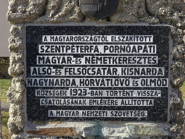 Szentp�terfa, Denkmal der R�ckkehrer