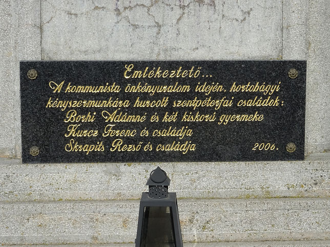 Szentp�terfa, Kriegerdenkmal