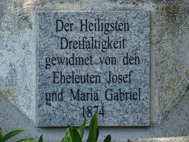 Vaskeresztes, Bildstock der Heiligsten Dreifaltigkeit