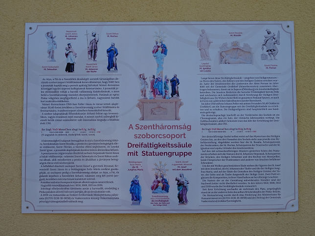 Vaskeresztes, Dreifaltigkeitss�ule mit Statuengruppe