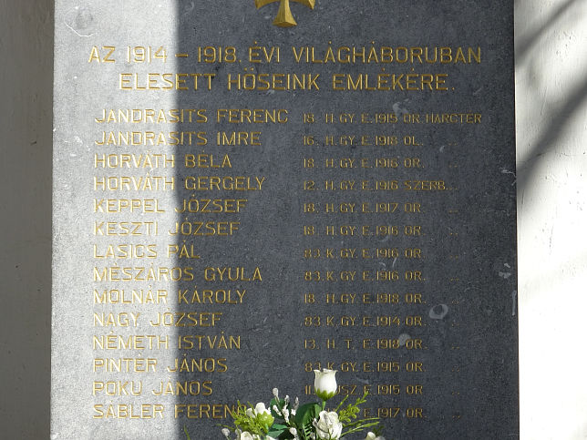 Vasszentmihly, Kriegerdenkmal