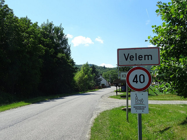 Velem, Ortstafel
