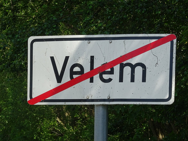 Velem, Ortstafel-Ende