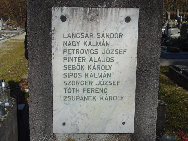 Szentgotthrd-Zsida, Friedhofskreuz