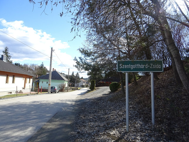 Szentgotthrd-Zsida, Ortstafel