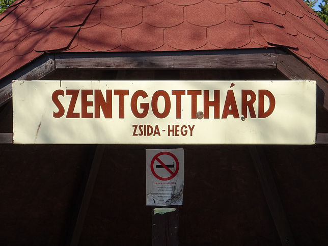 Zsidahegy, Haltestelle