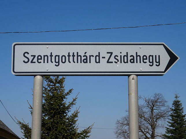 Zsidahegy, Wegweiser