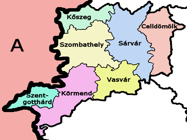 Kreise im Komitat Vas