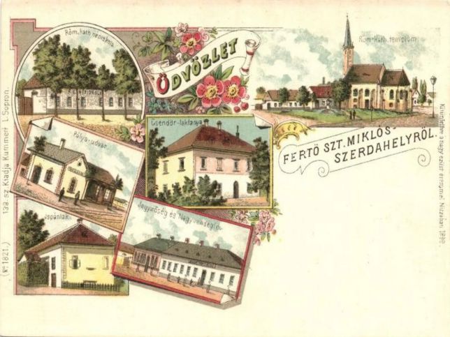 Fertőszentmikl�s-Szerdahely, Mehrbildkarte