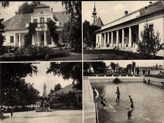 Hegyfalu, Mehrbildkarte