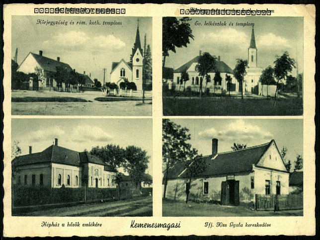 Kemenesmagasi, Mehrbildkarte