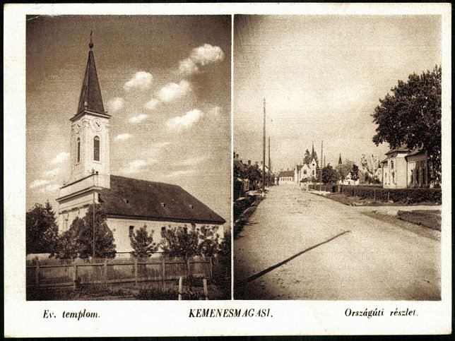Kemenesmagasi, Mehrbildkarte