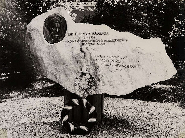 Luk�csh�za, Denkmal Tolnay S�ndor