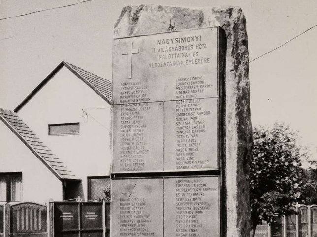 Nagysimonyi, Kriegerdenkmal