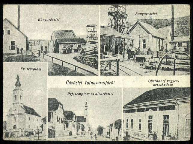 Uraijfalu, Mehrbildkarte