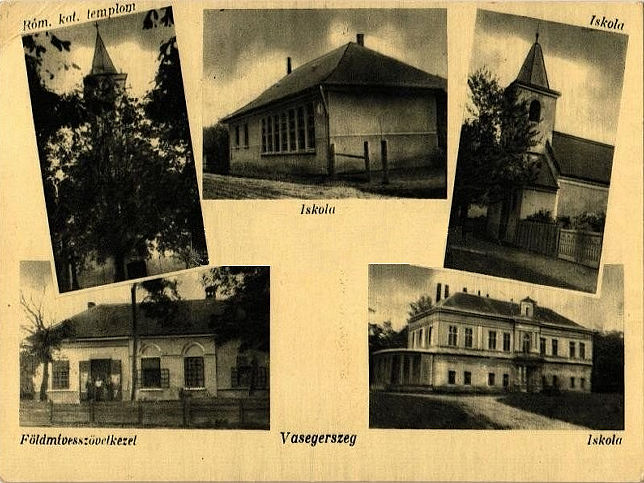 Vasegerszeg, Mehrbildkarte