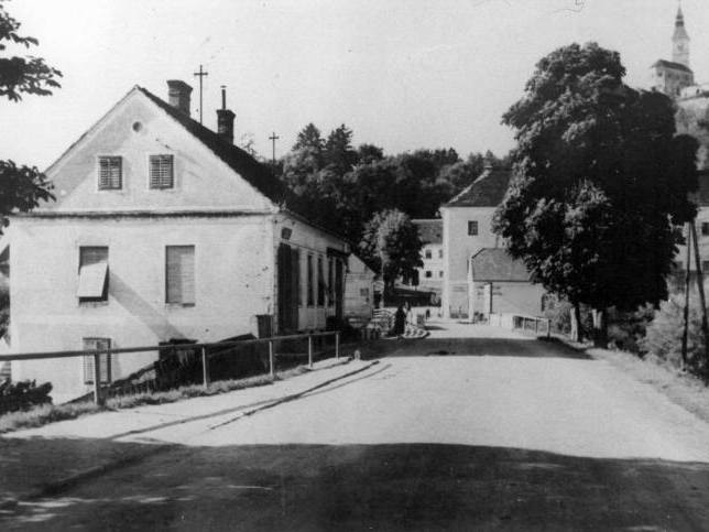 Gssing, Dammstrae, um 1940