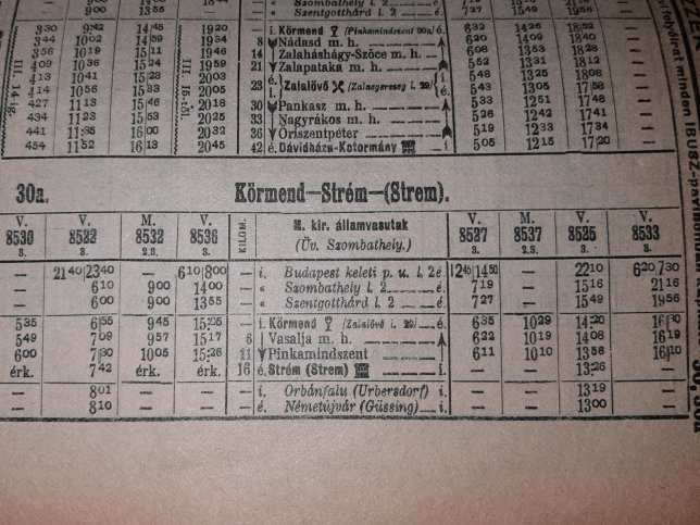 G�ssinger Bahn, Fahrplan