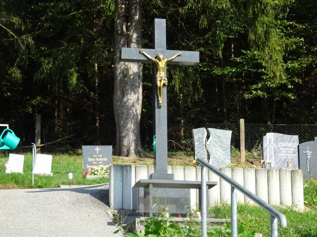 Cemetery cross in Krottendorf near Gssing.