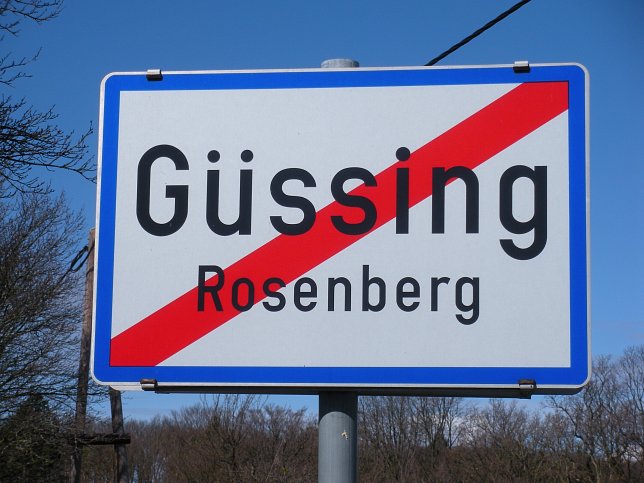 Rosenberg, Town sign