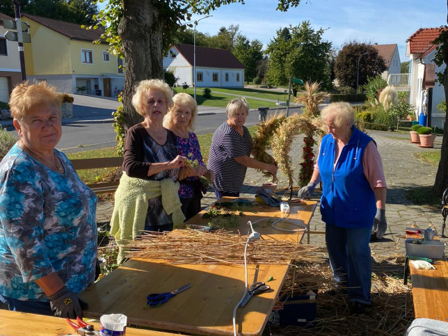 Erntekrone flechten 2021