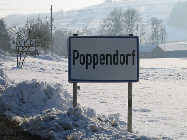 Poppendorf (Steiermark), Ortstafel