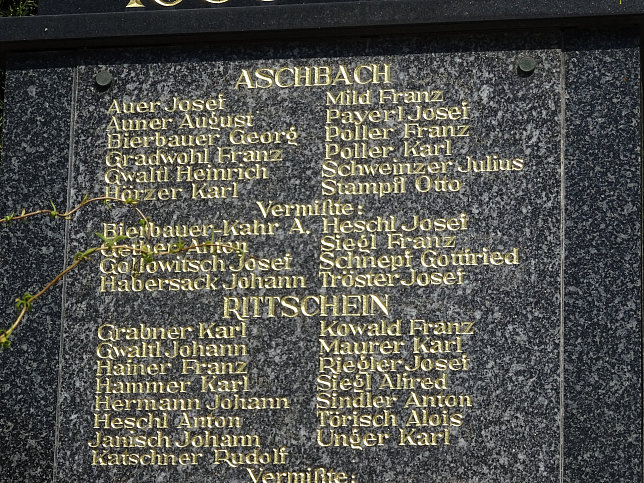 Schau, Kriegerdenkmal