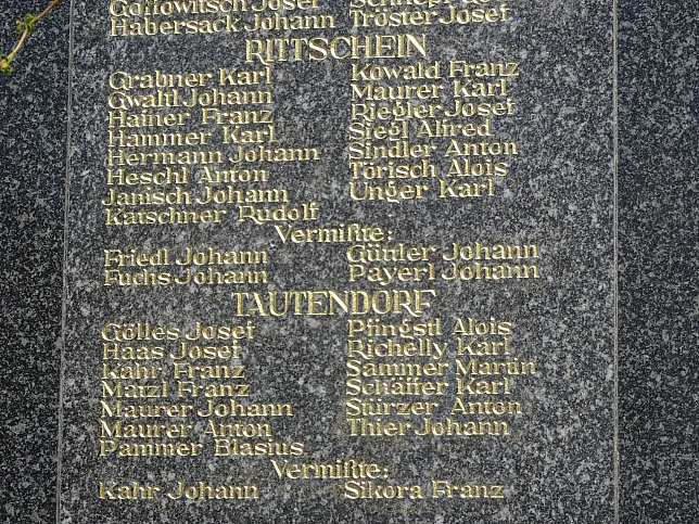 Schau, Kriegerdenkmal