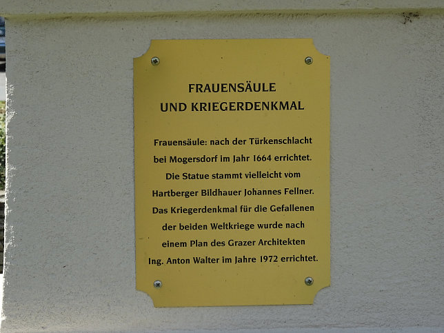 bersbach, Frauensule und Kriegerdenkmal