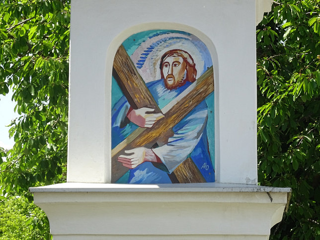 Unterlimbach, Bildstock mit Kriegerdenkmal