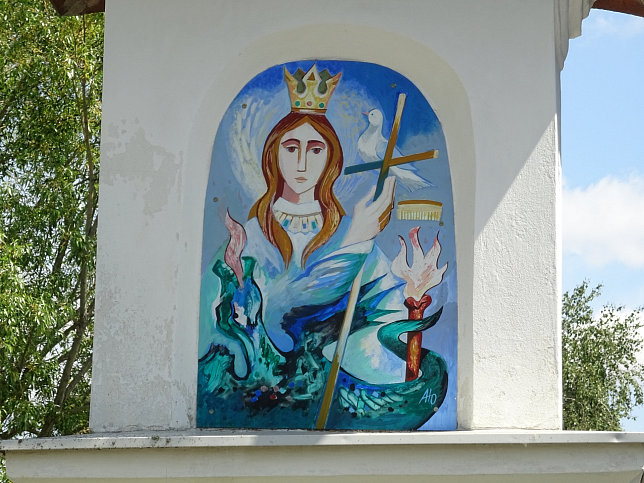 Unterlimbach, Bildstock mit Kriegerdenkmal