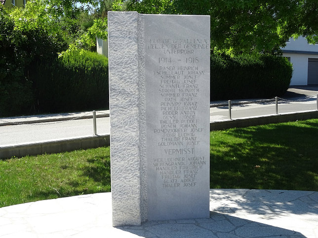 Unterrohr, Kriegerdenkmal